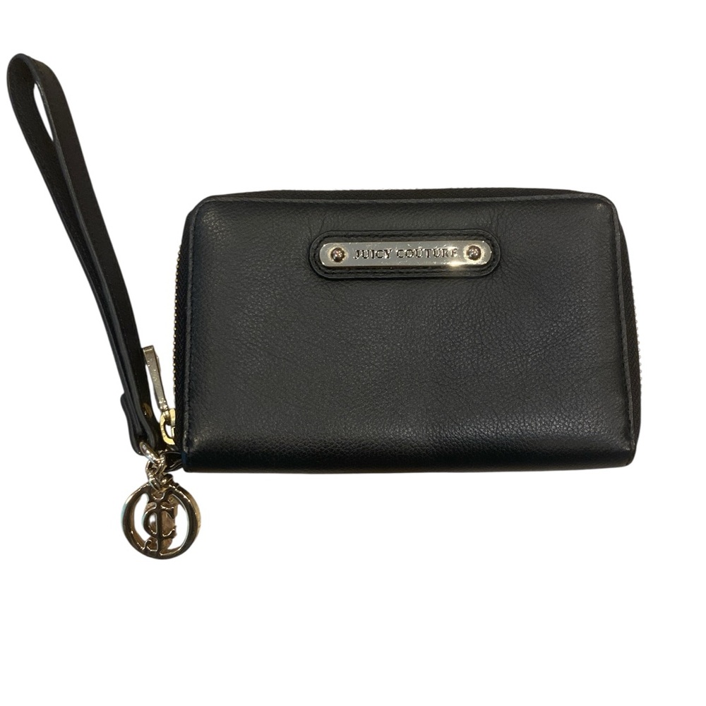 Juicy Couture Black Wallet with Gold Accents